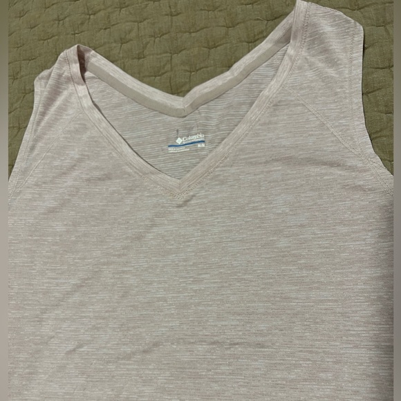 Columbia Tank Top Womens Pink Sleeveless V-neck Adjustable Waist - Picture 2 of 5